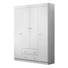 Guarda Roupa Infantil Dora 147cm MDP Branco Brilho - sallar home