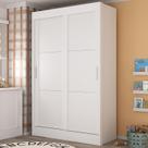 Guarda-Roupa Infantil Flex 2 Portas 2 Gavetas Maya Espresso Móveis Branco