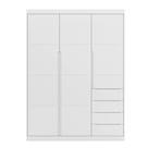 Guarda roupa Infantil Jade 165cm 100% MDF Branco Semi Brilho - sallar home