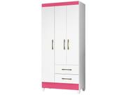 Guarda Roupa Infantil Lima 3 Portas Branco Flex - Moval
