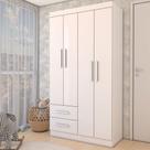 Guarda-Roupa Infantil Linho 4 Portas 2 Gavetas Flex Branco - Panorama Móveis