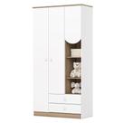 Guarda Roupa Infantil Magia 3 Portas Branco Jequitibá - Henn