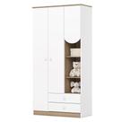 Guarda Roupa Infantil Magia 3 Portas Branco Jequitibá Hp - Henn