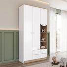 Guarda Roupa Infantil Magia Ambiente 3 Portas Branco Jequitibá Hp - Henn