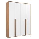 Guarda-roupa Infantil Mdf 4 Portas Modulados Branco/Mel Guarda-roupa Infantil Mdf 4 Portas Modulados Branco/Mel