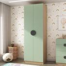 Guarda Roupa Infantil Modulado 2 Portas com Nichos e 2 Gavetas Joy Kids CabeCasa MadeiraOriginals