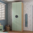 Guarda Roupa Infantil Modulado 2 Portas com Nichos e Cabideiro Joy Kids CabeCasa MadeiraOriginals