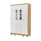 Guarda Roupa Infantil Moveis Peroba Tedy 04 portas MDF - Guarda Roupa Infantil Moveis Peroba Tedy 04 portas MDF -