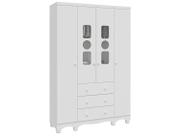 Guarda Roupa Infantil Moveis Peroba Tedy 04 portas MDF