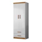 Guarda Roupa Infantil Ônix 2 Portas e 2 Gavetas Flex - Peternella Móveis