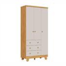 Guarda-Roupa Infantil Peroba Pingo 3 Portas 3 Gavetas
