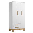 Guarda Roupa Infantil Q Encanto Slim 4340 Branco Acetinado - Qmovi