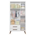 Guarda Roupa Infantil Retrô 3830 Branco Acetinado Qmovi