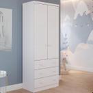 Guarda Roupa Infantil Smim 2 Portas 3 Gavetas MDF Faura