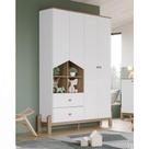 Guarda Roupa Infantil Ternura 4 Portas Branco - Henn