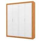 Guarda Roupa Infantil Tutto New 4 Portas Freijó Branco Soft - Matic