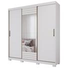 Guarda Roupa Ipanema 3 Portas Slide Glass 4 Gavetas MDF Guarda Roupa Ipanema 3 Portas Slide Glass 4 Gavetas MDF