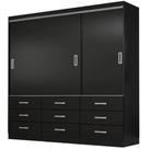 Guarda Roupa Isabela Casal 3 Portas 9 Gavetas Evidencia