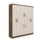 Guarda-Roupa Laguna 7 Portas 1 Gaveta 6 Prateleiras - Casajá