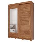 Guarda Roupa Lia 2 Portas Correr com Espelhos Pés MDF Guarda Roupa Lia 2 Portas Correr com Espelhos Pés MDF