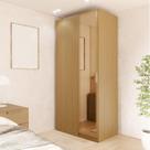 Guarda Roupa Linear 1 Porta Reflecta Jade CabeCasa MadeiraOriginals Avelã Guarda Roupa Linear 1 Porta Reflecta Jade CabeCasa MadeiraOriginals Avelã