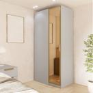 Guarda Roupa Linear 1 Porta Reflecta Jade CabeCasa MadeiraOriginals