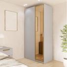 Guarda Roupa Linear 1 Porta Reflecta Jade CabeCasa MadeiraOriginals Cinza Urbano Guarda Roupa Linear 1 Porta Reflecta Jade CabeCasa MadeiraOriginals Cinza Urbano