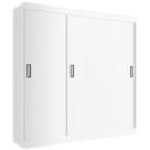 Guarda Roupa Lisboa Casal 3 Portas 2 Gavetas Evidencia Cor Branco