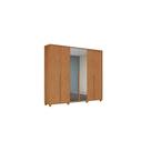 Guarda-Roupa Lopas Style 6 Portas 4 Gavetas Com Espelho Guarda-Roupa Lopas Style 6 Portas 4 Gavetas Com Espelho