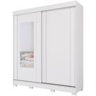 Guarda Roupa Maragogi 2 Portas Correr Kit Espelho MDF