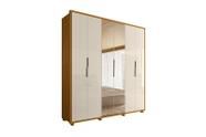 Guarda Roupa Matisse 2 Pta com Espelho Cinamomo/Off White - VRK COMERCIO ON-LINE