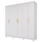 Guarda Roupa Maya 6 Portas Flex 3 Gavetas em MDF Guarda Roupa Maya 6 Portas Flex 3 Gavetas em MDF