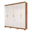 Guarda Roupa Maya 6 Portas Flex 3 Gavetas em MDF