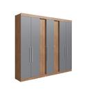 Guarda-Roupa Milão 7 Portas 2 Gavetas 2 Cabideiros - Casajá Guarda-Roupa Milão 7 Portas 2 Gavetas 2 Cabideiros - Casajá