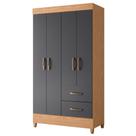 Guarda Roupa Mobi 4 Portas e 2 Gavetas - Móveis Albatroz