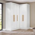 Guarda-roupa Modulação 2 Canto com Puxadores Mdf Paris Guarda-roupa Modulação 2 Canto com Puxadores Mdf Paris