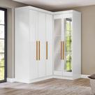 Guarda-roupa Modulação de Canto com Puxadores Mdf Paris Guarda-roupa Modulação de Canto com Puxadores Mdf Paris