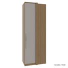 Guarda Roupa Modulado 01 Porta Deslizante 245cm Canto Reto Setiba