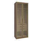 Guarda Roupa Modulado 02 Portas de Vidro 234cm 03 Gavetas Setiba Guarda Roupa Modulado 02 Portas de Vidro 234cm 03 Gavetas Setiba