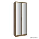 Guarda Roupa Modulado 02 Portas de Vidro 234cm com Colmeia Setiba Guarda Roupa Modulado 02 Portas de Vidro 234cm com Colmeia Setiba