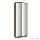 Guarda Roupa Modulado 02 Portas de Vidro 245cm 03 Gavetas Setiba