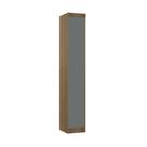 Guarda Roupa Modulado 1 Porta 38cm Veneza Luciane Móveis Avelã Pf/cinza Supremo Pf