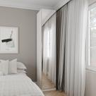 Guarda Roupa Modulado 1 Porta com Espelho 6 Prateleiras Hera CabeCasa MadeiraOriginals Branco Geada/Louro