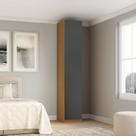 Guarda-roupa Modulado 1 Porta com Prateleiras e Cabideiro sem Gavetas 45cm 100% MDF Trend Altezza