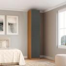 Guarda-roupa Modulado 1 Porta Prateleiras sem Gavetas 35cm 100% MDF Clean Altezza Guarda-roupa Modulado 1 Porta Prateleiras sem Gavetas 35cm 100% MDF Clean Altezza