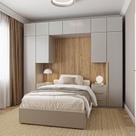 Guarda-roupa Modulado 10 Peças 11 Portas com 2 Mesas de Cabeceira Jade CabeCasa MadeiraOriginals