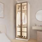 Guarda Roupa Modulado 100% Mdf 2 Portas Reflecta Orion Cabecasa Madeiraoriginals