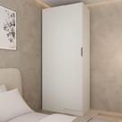 Guarda Roupa Modulado 100% Mdf de Canto Linear Orion Cabecasa Madeiraoriginals Aveia