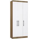 Guarda Roupa Modulado 101,50cm 3 Portas Paris Avelã/Branco