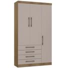 Guarda Roupa Modulado 132cm - 3 Portas E 4 Gavetas